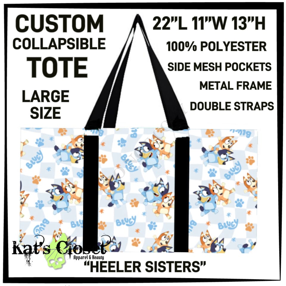 Heeler Sisters Collapsible Tote - Preorder ETA: Late Dec COLLAPSIBLE TOTES