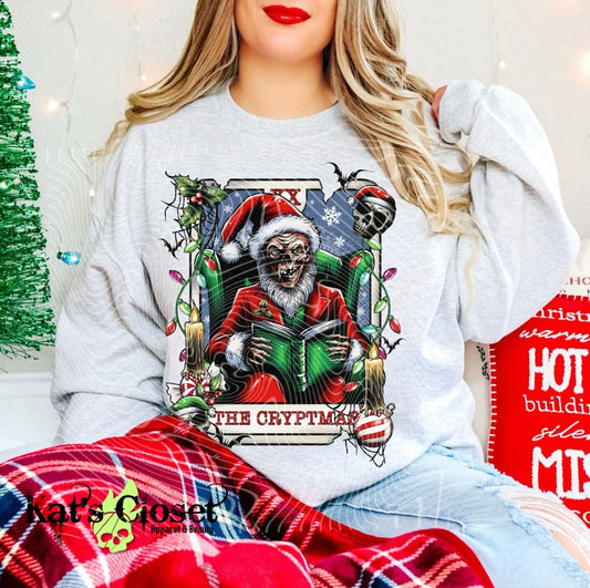 THE CRYPTMAS - CREWNECK SWEATSHIRT W/ SLEEVE PRINT Sweatshirt