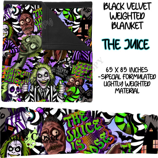 THE JUICE - BLACK VELVET WEIGHTED BLANKET ROUND 4 PREORDER CLOSING 10/16 Blankets