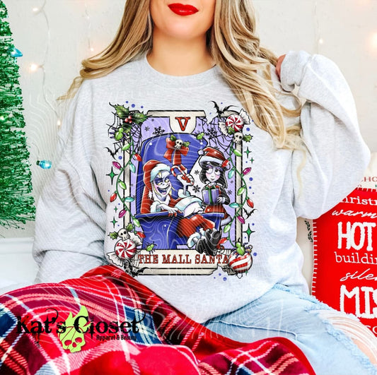 THE MALL SANTA - CREWNECK SWEATSHIRT W/ SLEEVE PRINT Sweatshirt