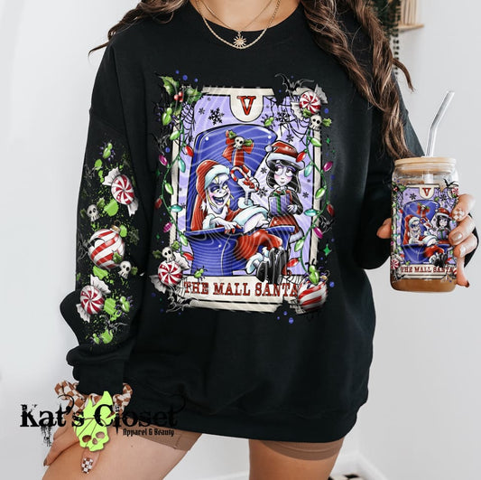 THE MALL SANTA - CREWNECK SWEATSHIRT W/ SLEEVE PRINT Sweatshirt