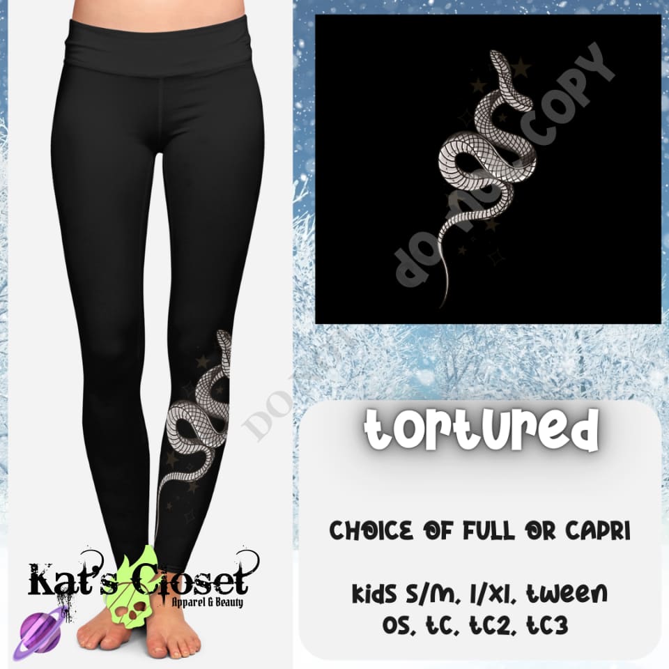 TORTURED LEGGING/CAPRI - PREORDER CLOSING 10/24 LEGGINGS & CAPRIS