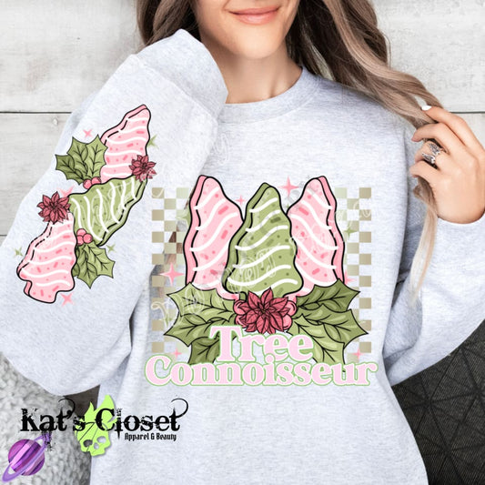 TREE CAKE CREWNECK SWEATSHIRT W/ SLEEVE PRINT Sweatshirt