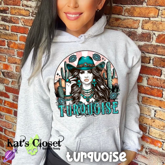 TURQUOISE HOODIE Hoodie