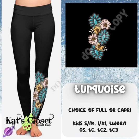 TURQUOISE LEGGING/CAPRI - PREORDER CLOSING 10/24 LEGGINGS & CAPRIS