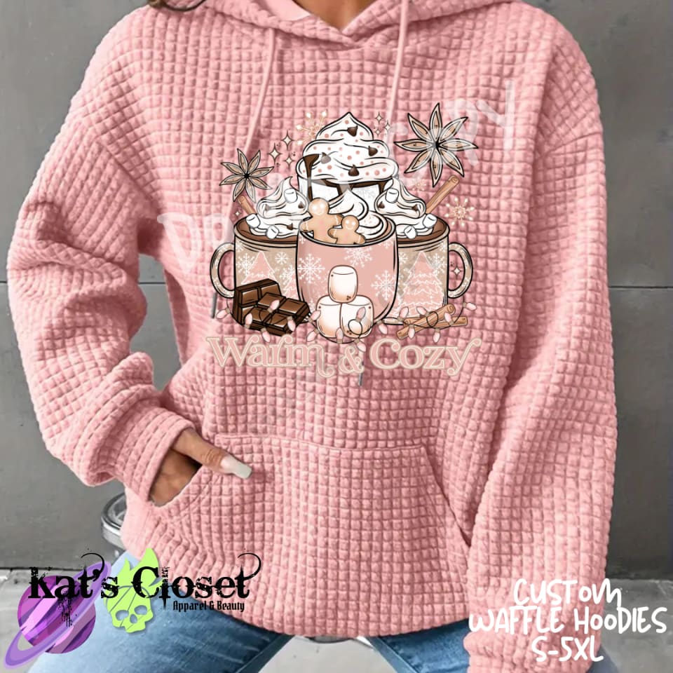 WARM AND COZY - CUSTOM WAFFLE HOODIES PREORDER CLOSING 11/19