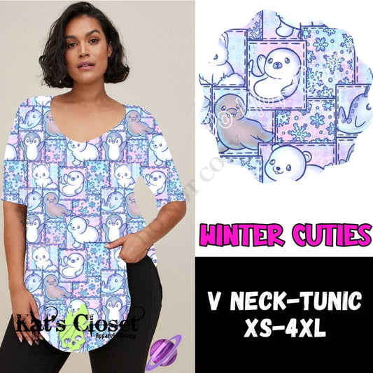 WINTER CUTIES V-NECK TANK PREORDER CLOSING 10/8 Tank Top