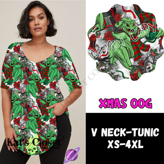 XMAS OOG V-NECK TUNIC PREORDER CLOSING 10/8 VNECK TUNICS