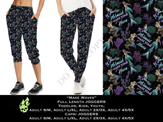 Be a Mermaid~Make Waves - Full Joggers JOGGERS