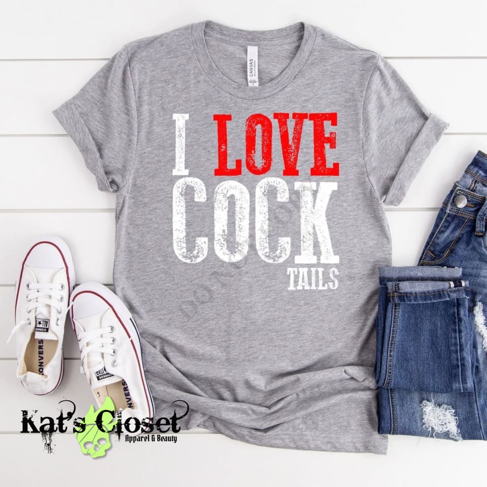 I Love Cocktails Custom Graphic T-Shirt Kat's Closet Apparel & Beauty ...